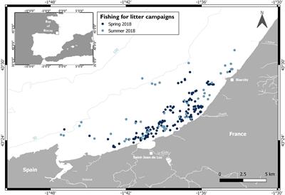 Litter Windrows in the South-East Coast of the Bay of Biscay: An Ocean Process Enabling Effective Active Fishing for Litter